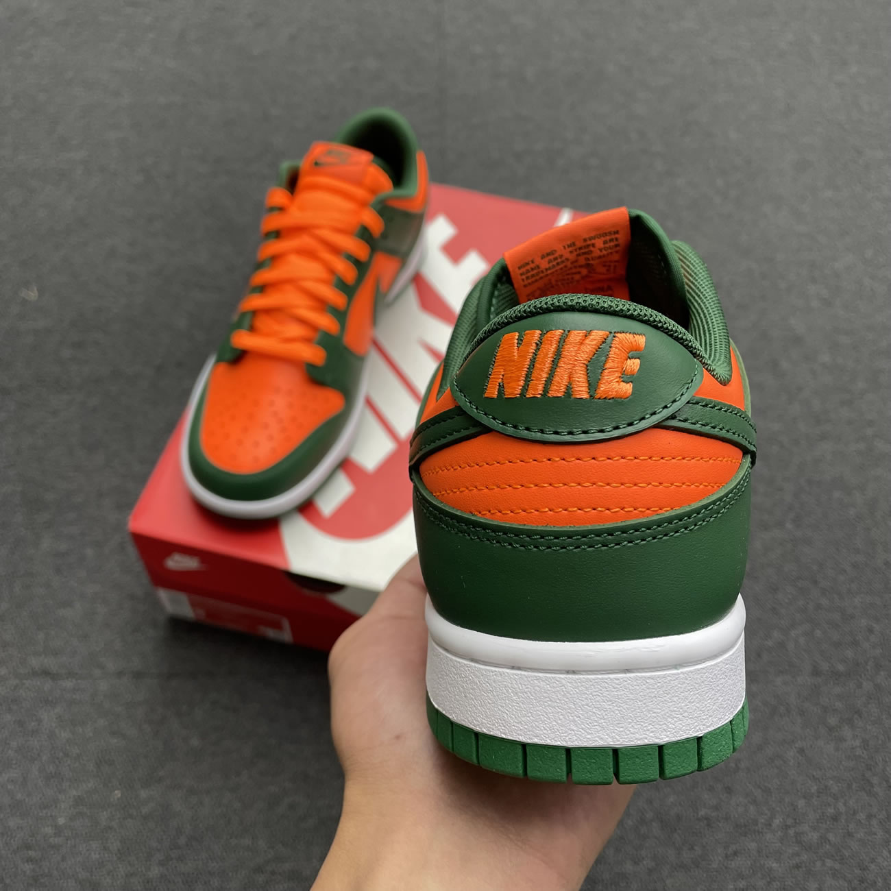 Nike Dunk Low Miami Hurricanes Dd1391 300 (6) - newkick.vip